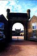 gate to farm courtyard