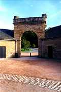 detail of gate from courtyard