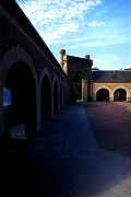 courtyard view along west elevation