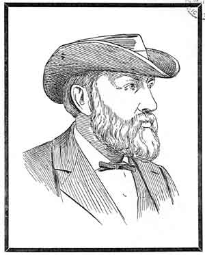 A line drawing of Alexander Crawford Lamb, which was printed in The Dundee Yearbook to accompany his obituary