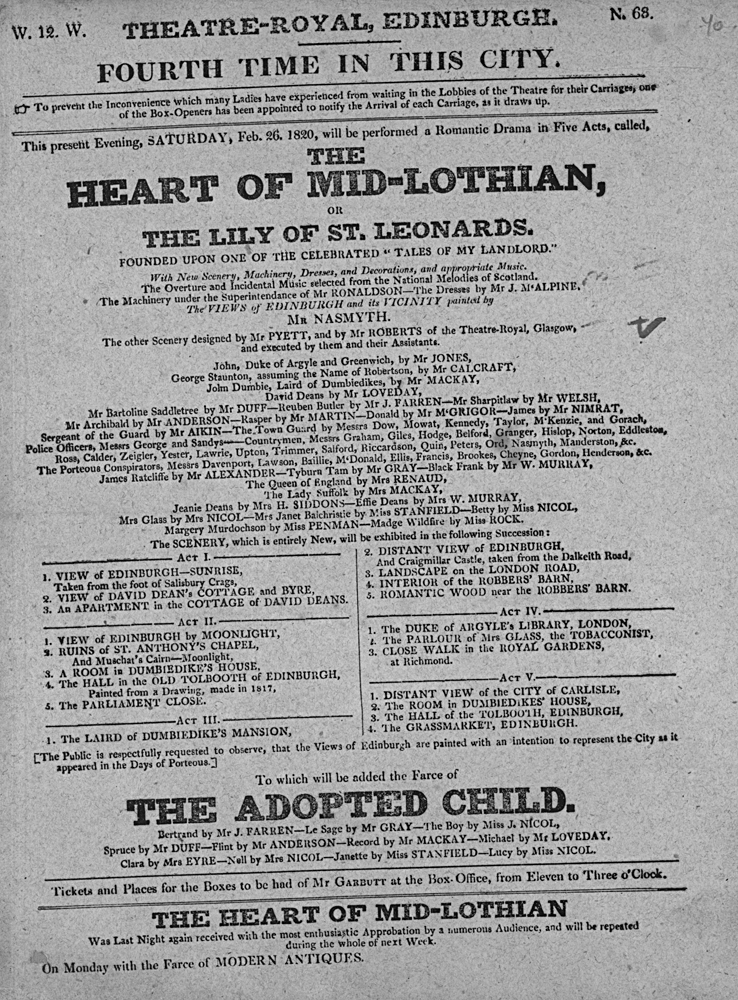 The Heart of Mid-Lothian; or, The Lily of St Leonard's