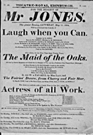 Playbill advertising a performance of Laugh When You Can at the Theatre Royal, Edinburgh :click to view larger image