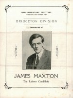 Election address of James Maxton, 1924