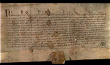Land charter from Robert I