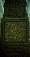 Dupplin Cross text inscription
