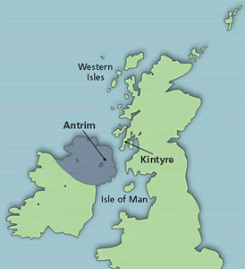 Map of Western Isles