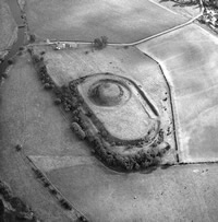 A motte-and-bailey castle