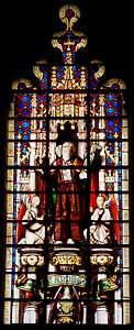Stained Glass window of Saint Andrew