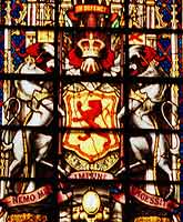 Detail of the coat-of-arms of Scotland.