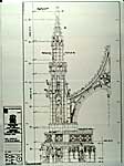 Detailed drawing of a section of the Monument.