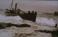  Steam drifter 'Jacob George' being rescued, 1937 