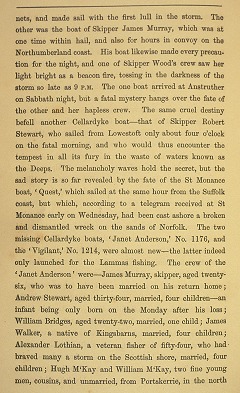  Extract from 'Memorials of Cellardyke and the Fife Coast' by George Gourlay, 1879 