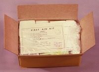  First aid kit, used around 1965 