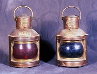  Fishing boat lights from the 'Telstar' of Arbroath, used in the 1970s 