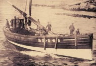 Converted motorised fishing boat 'Sweet Promise' from Port Seaton, c1920