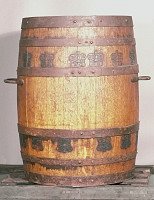 Branded herring barrel from Angus, 1887