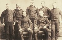 Crew of Fife registered boat in Great Yarmouth, c1883