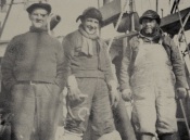 Crew of Antarctic whale catcher, taken around 1953