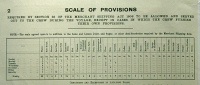 A chart of weekly rations, part of agreement for the whaler 'Linga', 1913