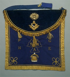  Apron used in a lodge of the British Order of Ancient Free Gardeners 