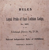  Rules of Loyal Pride of East Lothian Lodge, No 1057 