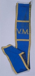  Sash used by the Venerable Master of the Fisherrow Fisherman's Association 