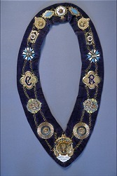  A collar used by the Royal Antediluvian Order of Buffaloes, Honestas Lodge, No. 1838 