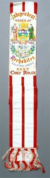  A sash identifying a Past Chief Ruler 