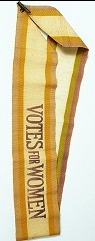  Sash used by a member of the Women's Political and Social Union 