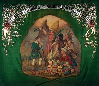  Reverses of a Foresters banner, Ancient Order of Foresters, Court Lamp of Lothian, No. 4793 
