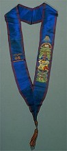  Neck ribbon or collar for an Outside Steward in the British Order of Ancient Free Gardeners 