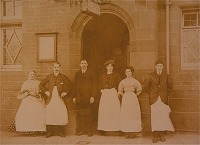  Staff outside the Forth Tavern, the Gothenburg in Prestonpans 