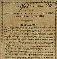  Bookplate used in an East Lothian Itinerating Library Book 