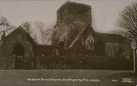  Whitekirk Church burnt by Suffragettes 