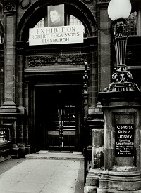  The entrance to Central Library, Edinburgh 