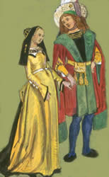 Example of courtly fashions