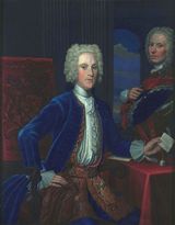 Portrait of James, 5th Duke of Hamilton (1702-1743) with his tutor, painted in 1724 by John Alexander (fl. 1720-1750) - click for Scran Resource