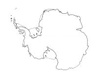 Small outline map of Antarctica