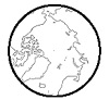 Small outline map of the Arctic