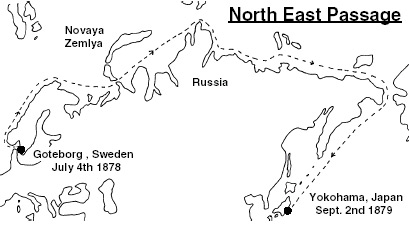 Map of the North East Passage